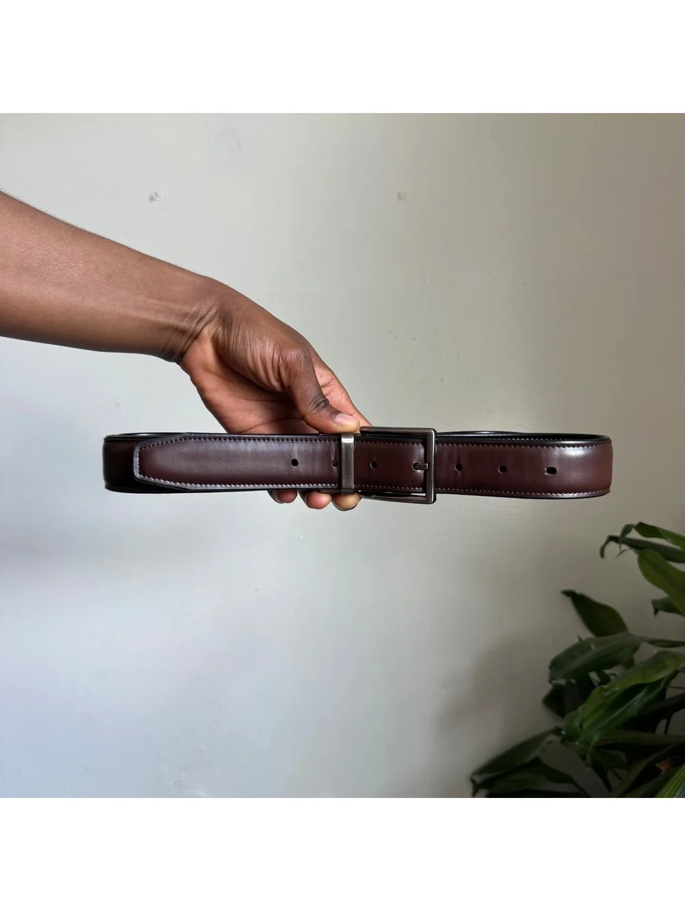 Genuine Dickies Reversible Belt Black Brown 2X 46-48 Big Tall Workwear